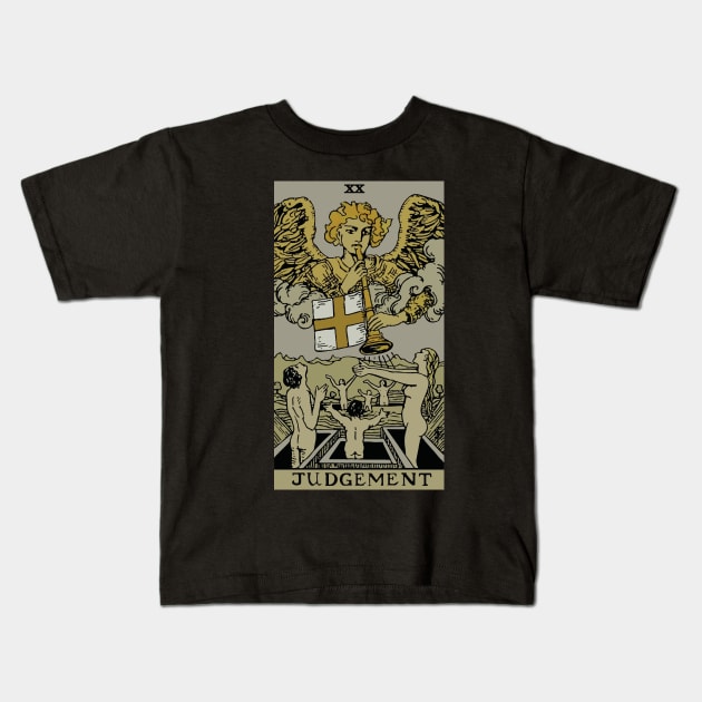 Judgement Tarot Card Kids T-Shirt by VintageArtwork